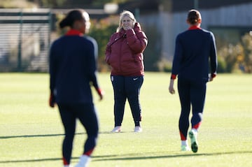 U.S. coach Emma Hayes during training 