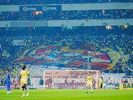 Fans o Aficion during the final second leg match between America and Cruz Azul as part of the Torneo Clausura 2024 Liga BBVA MX at Azteca Stadium on May 26, 2024 in Mexico City, Mexico.