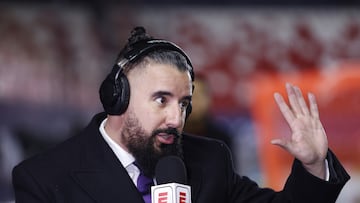 Alvaro -El Brujo- Morales of ESPN during the Semifinals first leg match between Atletico San Luis and Club Aguilas del America as part of Torneo Apertura 2023 Liga BBVA MX, at Alfonso Lastras Stadium, December 06, 2023, in San Luis Potosi, Mexico.