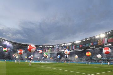 Ceremonia de apertura de la Euro 2020 en el estadio Olí­mpico de Roma.