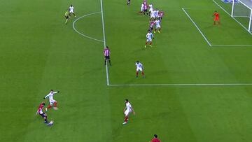 Aduriz estaba en fuera de juego en el tanto del empate del Athletic de Bilbao.