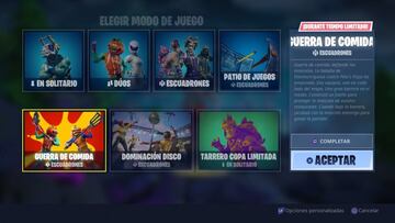 Tanto Guerra de Comida como Dominación Disco son muy buenos modos de juego para intentar completar este desafío