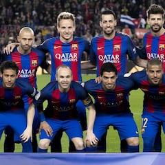 Uno por uno del Barça: se gusta el tridente, crece Iniesta