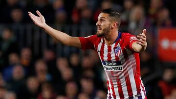 Koke, en el Barcelona-Atlético