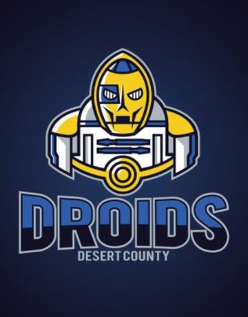 Los personajes de Star Wars como logos deportivos