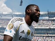 EAST RUTHERFORD, NEW JERSEY - JULY 09: Antonio Ruediger #22 of Real Madrid C.F. looks on prior to the FIFA Club World Cup 2025 semi-final match between Paris Saint-Germain and Real Madrid CF at MetLife Stadium on July 09, 2025 in East Rutherford, New Jersey. (Photo by Pedro Castillo/Real Madrid via Getty Images)