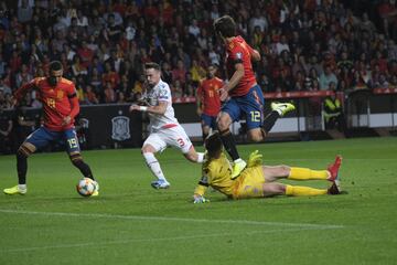 1-0. Rodrigo Moreno marcó el primer gol.