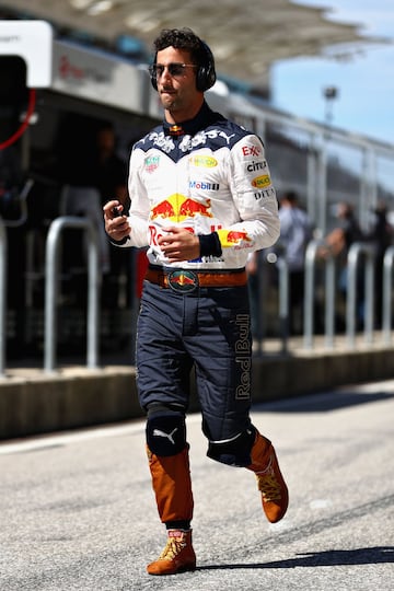 Daniel Ricciardo antes del comienzo de la carrera en el circuito de Las Américas. 
