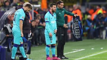 Rakitic, en Dortmund con Messi.