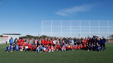 Jugadores y jugadores de la Copa Superación de la Fundación Atlético de Madrid.
