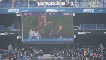Vídeomarcador del RCDE Stadium.