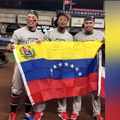 ¡Fiesta latina! en la celebración de los Braves en la Serie Mundial
