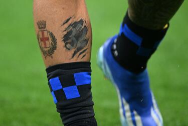 Tatuaje del jugador milanés del Inter, Federico Dimarco.