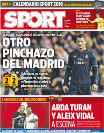 Portadas de la prensa mundial