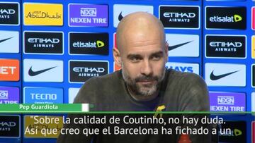 Guardiola bendice el fichaje de Coutinho por el Barça