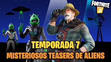 Fortnite Temporada 7: creadores de contenido reciben misteriosos teasers de aliens