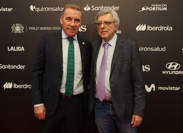 Paco Buyo y José Damián González posando en la alfombra roja de los Premios AS del Deporte 2025.