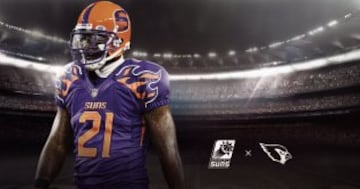 Uniforme de los Suns y Cardinals de Arizona