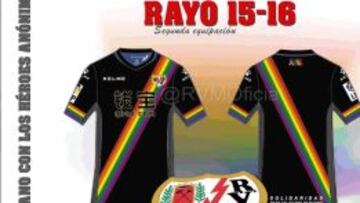El Rayo lucirá la franja arcoíris en su segunda camiseta