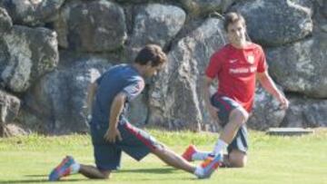 Guillermo, en un entrenamiento del Athletic.