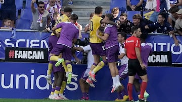 24.09.2023 PARTIDO 2ª DIVISION 
ESTADIO CARLOS TARTIERE REAL OVIEDO-VALLADOLID CELEBRACION 0-1