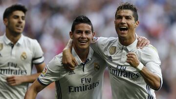 Cristiano celebra su gol.