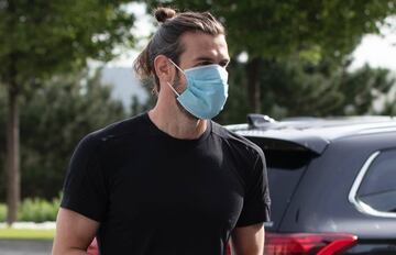 Gareth Bale durante las pruebas médicas realizadas esta mañana en la Ciudad Deportiva del Real Madrid. 