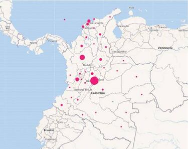 Mapa de casos y muertes por coronavirus por departamentos en Colombia: hoy, 19 de septiembre