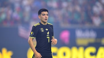 Gilberto Mora of Mexico during the Final match between United States USA) and Mexico (Mexican National Team) as part of the 2025 CONCACAF Gold Cup at NRG Stadium, on July 06, 2025 in Houston, Texas, United States.