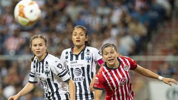 Guadalajara y Rayadas se medirán en el Estadio Akron en la ida de los cuartos de final de la Liga MX Femenil; este encuentro es el que, en el papel, parece ser el juego más cerrado de la ronda.
EN LA FOTO: