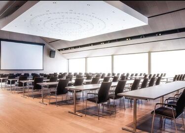 El hotel cuenta con varias salas de reuniones. 