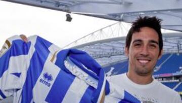 Vicente, con la camiseta del Brighton.