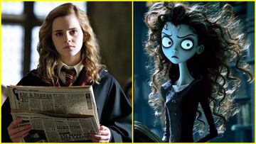 Harry Potter IA Tim Burton imagina dise?os esc¨¢ndalo