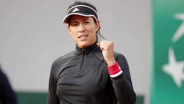 Muguruza esboza una sonrisa tras un ejercicio de precisión