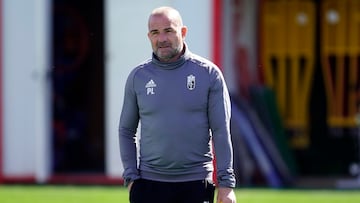 Paco López, durante un entrenamiento.