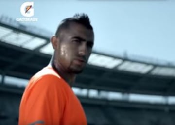 Arturo Vidal fue rostro de Gatorade, una de las tantas marcas de las que ha sido la cara visible.