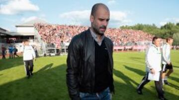 Guardiola disputó ayer su segundo partido amistoso como técnico del Bayern.