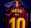 El Barça salió con las camisetas con el nombre en chino, pero no pudieron jugar con ellas
