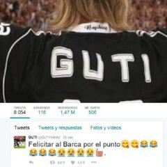 Guti se la devuelve a Piqué: 'felicita' al Barça por el punto