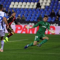 Por fin Lunin: el portero del Lega vuelve a jugar tras 81 días