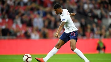 Rashford, autor del gol de Inglaterra frente a Espa&ntilde;a.