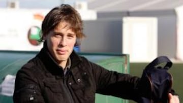 <b>FAN DE LAS PAPILLAS. </b>Canales, ayer, en La Albericia.