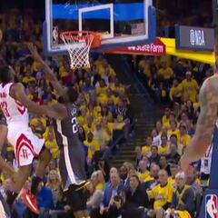 La locura de Harden contra los Warriors: ojo al grito del narrador