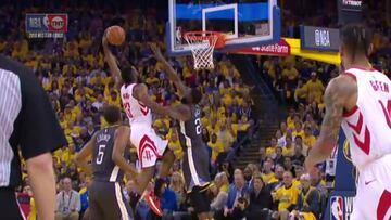 La locura de Harden contra los Warriors: ojo al grito del narrador