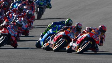 Carrera de MotoGP en Valencia.