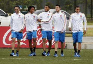 Radamel Falcao García en los entrenamientos con la selección colombiana. Será su revancha después de perderse el Mundial por lesión.