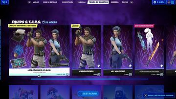 Todos los objetos de Resident Evil en Fortnite se encuentran en la secci&oacute;n &quot;Equipo S.T.A.R.S.&quot; de la tienda