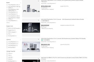 The PS5 30th Anniversary special edition line is already sold out, and scalper prices are insane