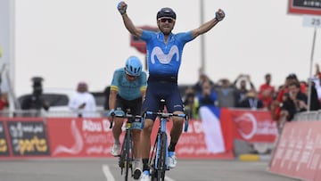 Valverde gana en Abu Dhabi y Miguel Ángel López entra al podio