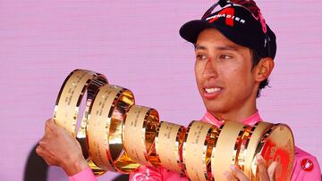 Egan Bernal, ciclista colombiano del Team Ineos Grenadiers